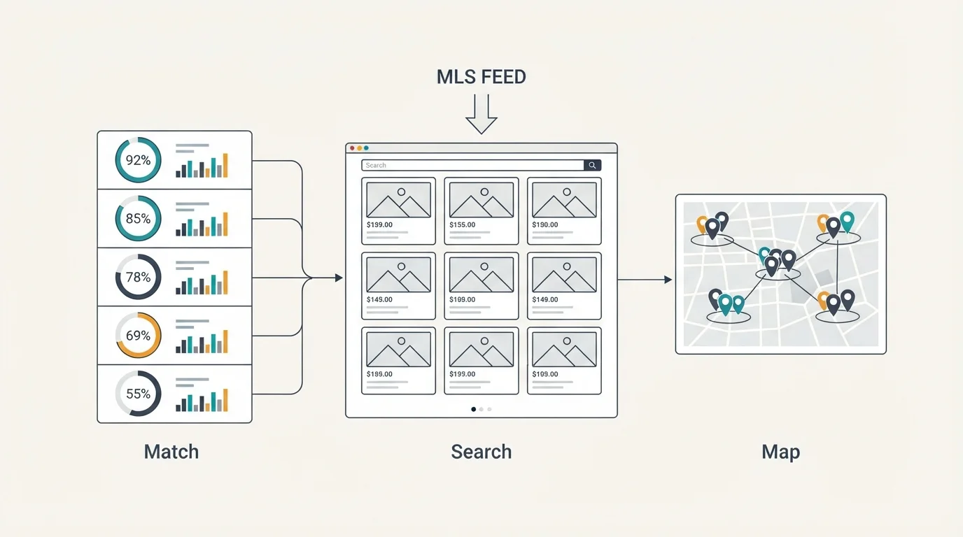 AI-Powered Real Estate Websites model diagram